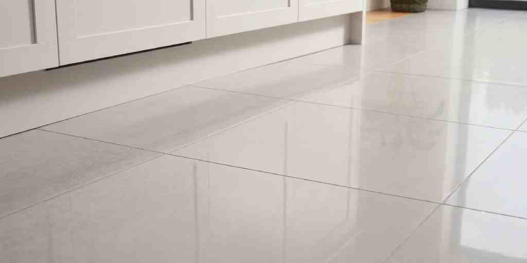 After – tile floor steam cleaned and stains removed
